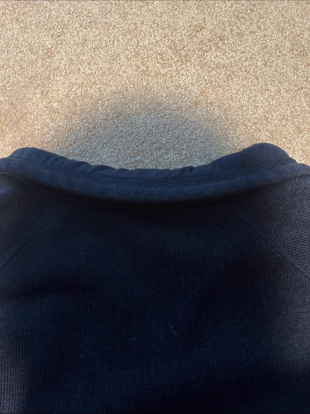 Patagonia Men’s Navy Quarter-Zip Fleece Pullover - Picture 4 of 5